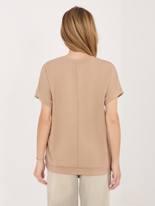 Bluzka RV-BZ-A1262.00 ciemny bezowy S/M