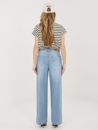 Spodnie D80033BB62629L219 niebieski M