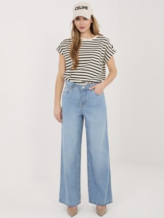 Spodnie D80033BB62629L219 niebieski M