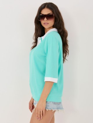 Bluzka LK-BZ-510218.02 mietowy S/M