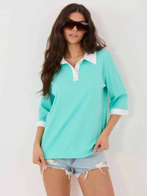 Bluzka LK-BZ-510218.02 mietowy S/M
