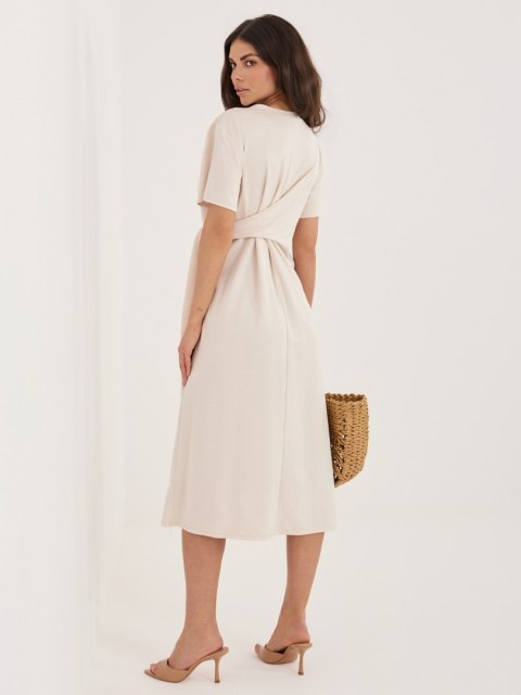 Sukienka MI-SK-A5449.92 jasny beżowy