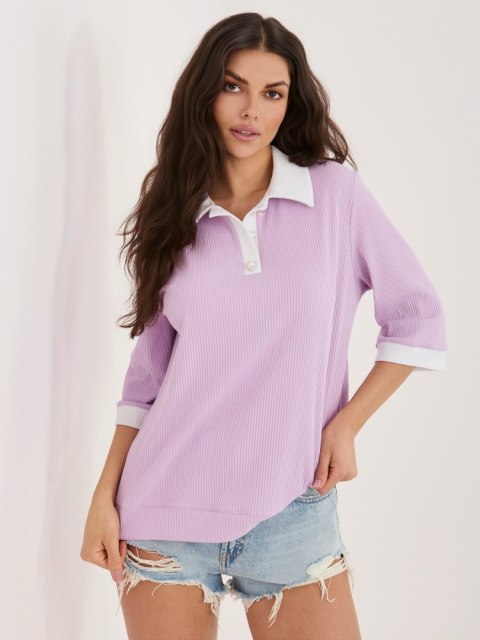 Bluzka LK-BZ-510218.02 jasny fioletowy L/XL