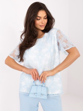 Bluzka LK-BZ-510247.94 jasny niebieski M/L