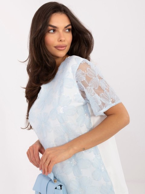 Bluzka LK-BZ-510247.94 jasny niebieski M/L