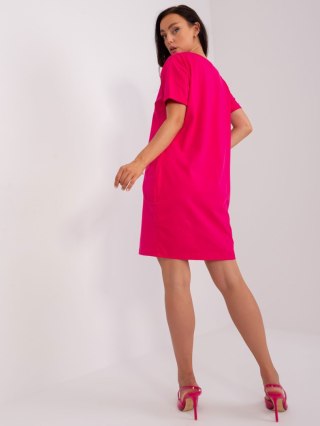 Sukienka RV-SK-8724-1.91 fuksjowy L/XL