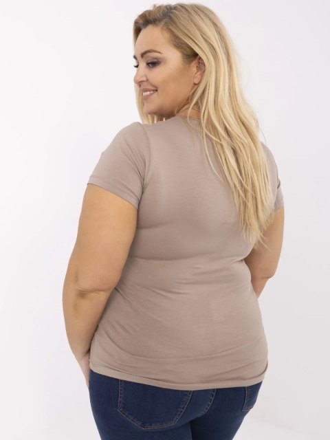 T-shirt RV-TS-A556-1.17 ciemny bezowy 2XL