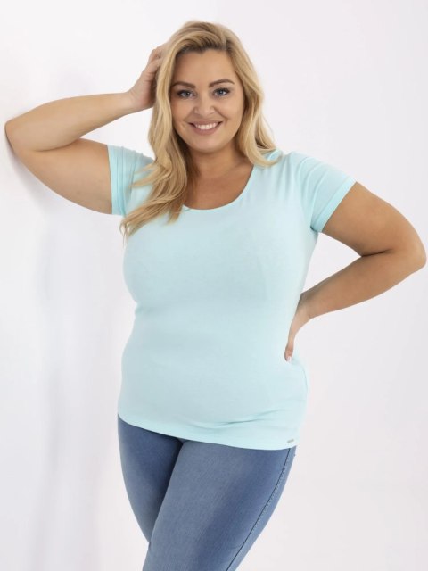 T-shirt RV-TS-A556-1.17 mietowy XL