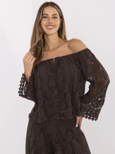 Bluzka MI-BZ-88500.79 ciemny brązowy