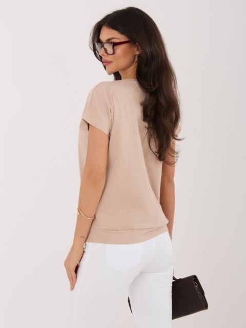 Bluzka RV-BZ-8837.67 beżowy S/M