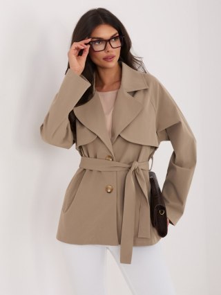Płaszcz IT-PL-FL10069.85 ciemny bezowy