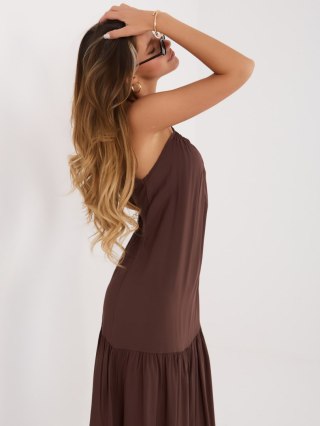 Sukienka IR-SK-6816.16P ciemny brązowy XL/XXL