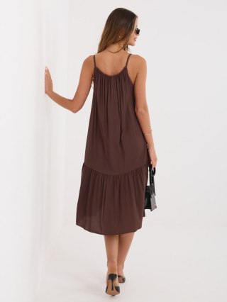 Sukienka IR-SK-6816.16P ciemny brązowy M/L