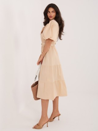 Sukienka MI-SK-92950.90 beżowy