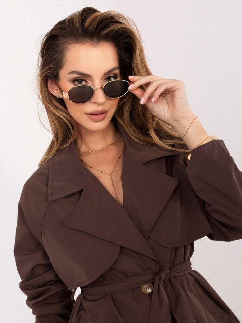 Płaszcz IT-PL-FL10069.85 brązowy