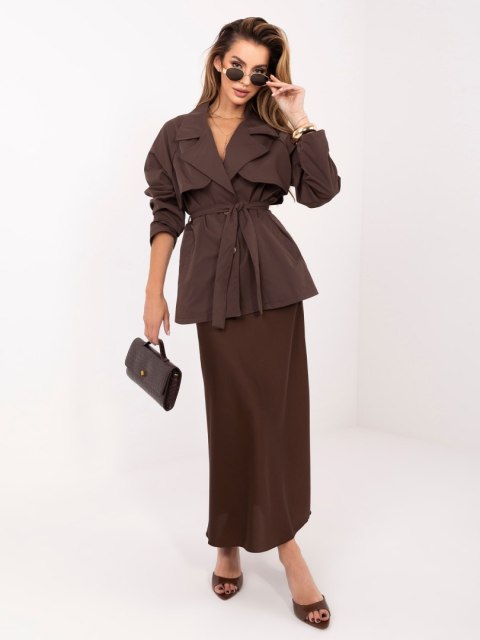 Płaszcz IT-PL-FL10069.85 brązowy