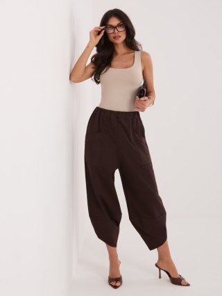 Spodnie dresowe RV-DR-9719-1.22 ciemny brązowy L/XL