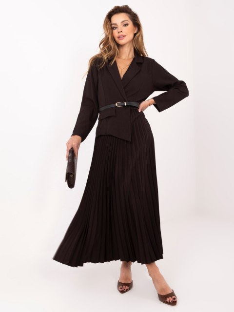 Sukienka IT-SK-21599-1.03 ciemny brązowy