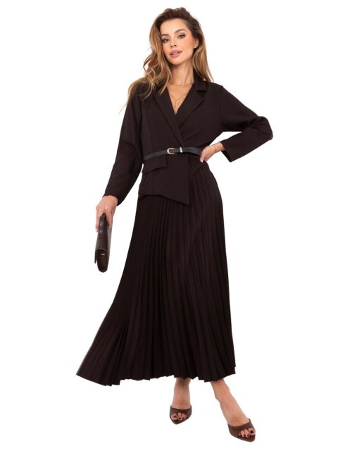 Sukienka IT-SK-21599-1.03 ciemny brązowy