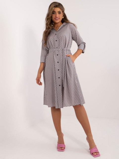 Sukienka LK-SK-509673.13 szary S/M
