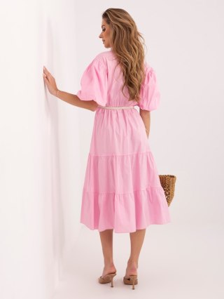 Sukienka MI-SK-92950.90 jasny różowy