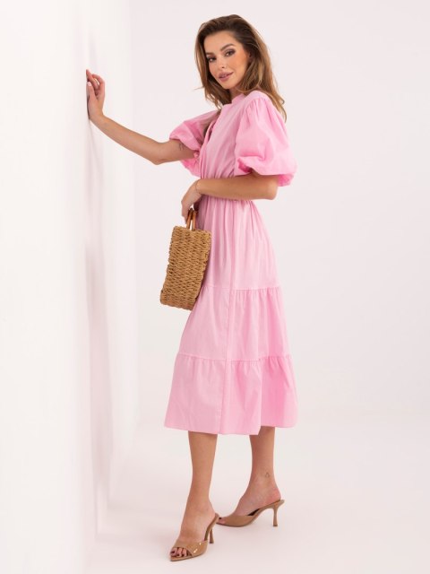 Sukienka MI-SK-92950.90 jasny różowy