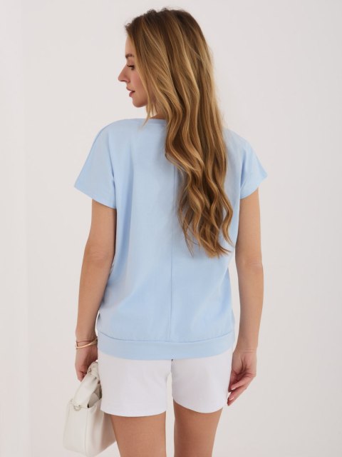 Bluzka RV-BZ-8837.67 jasny niebieski L/XL