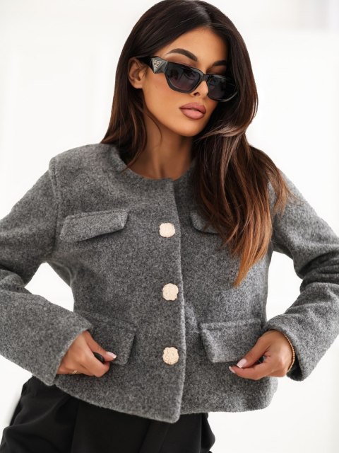 Kurtka IT-KR-FL9586.64 ciemny szary S/M