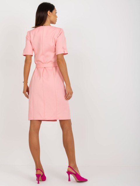 Sukienka LK-SK-508608.83 jasny różowy 42