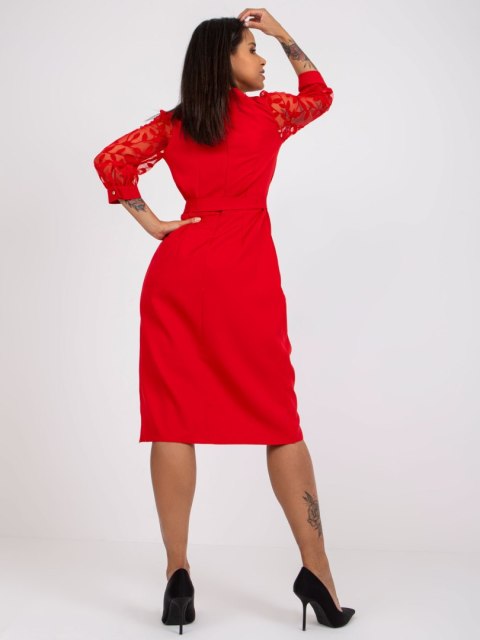 Sukienka LK-SK-508781.46 czerwony 42