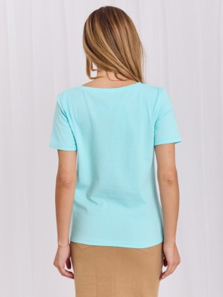 T-shirt RV-TS-A1095.33 mietowy L/XL