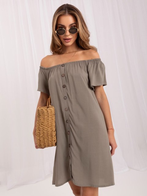 Sukienka D73761M30196A khaki XL