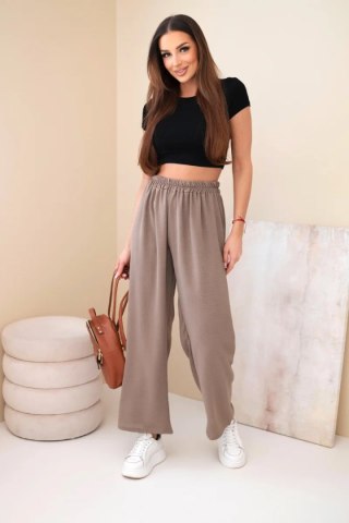 Spodnie z szeroką nogawką fango