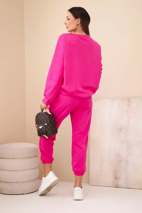 Komplet bluza + spodnie masełko fuksja