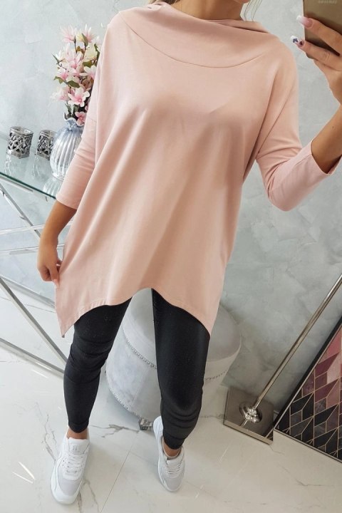 Bluza z nadrukiem skrzydeł pudrowy róż